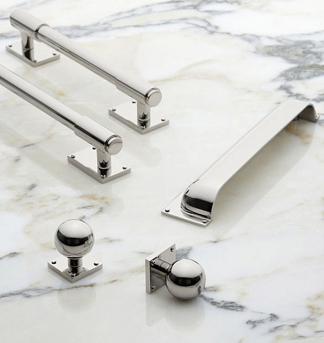 Ручка-скоба Rejuvenation Wren L.10.2cm Polished Nickel Wren 7053561