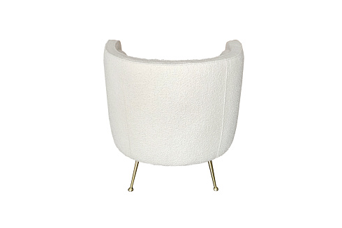 Кресло ткань букле белое см Garda Decor ZW-852 WH 