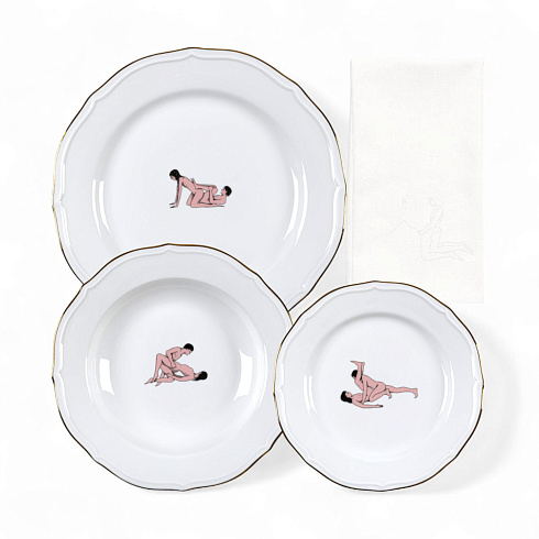 Тарелка Seletti Seikantai5271 INCLINED Set of 3 Seikantai5271 09845