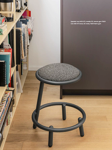 Табурет Midj Less H45 M TS Graphite / Dust Grey  Less S2340ST+EG+TQGV 