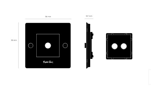 Рамка Buster and Punch 1G Horizontal with Infills brass Plates and Modules CPL-051991 