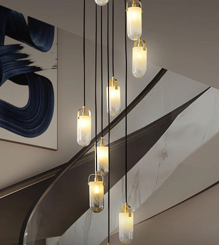 Подвесной светильник Delight Collection MT9056-10H brass Sorno