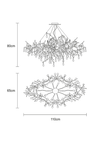 Люстра Serip CT3268/8 FO/10 Bijout CT3268/8-FO/10