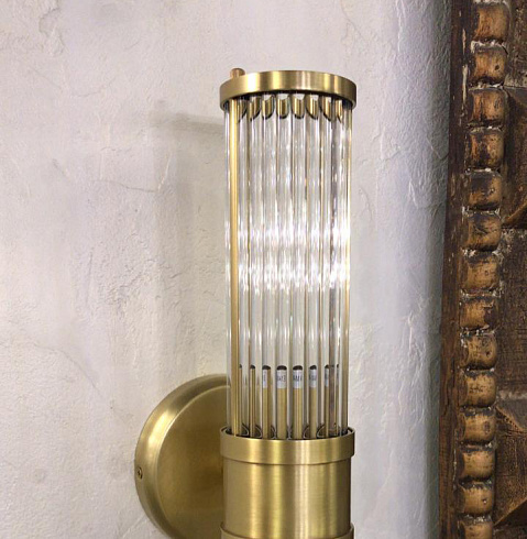 Настенный светильник Delight Collection Allen 2 brass Claridges BRWL7002-AB