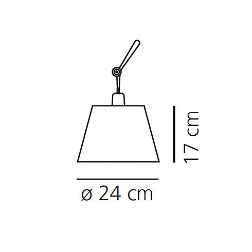 Абажур Artemide 0372050A Tolomeo Sospensione Decentrata