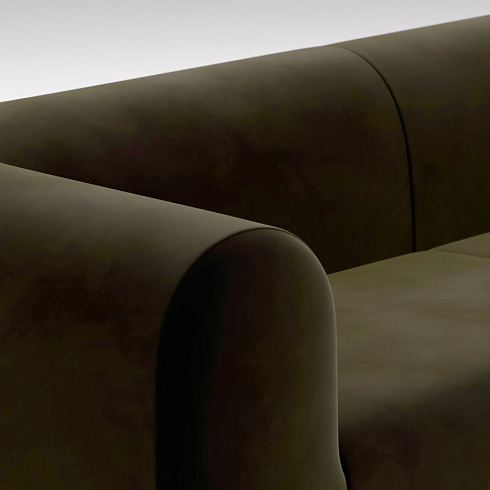 Диван Tom Dixon Plump Left Arm & Right Facing Chaise Longue Modular - Configuration 7 - Forest (Royal 162) Plump Plump-Sofa-Comb4-RLFR0162