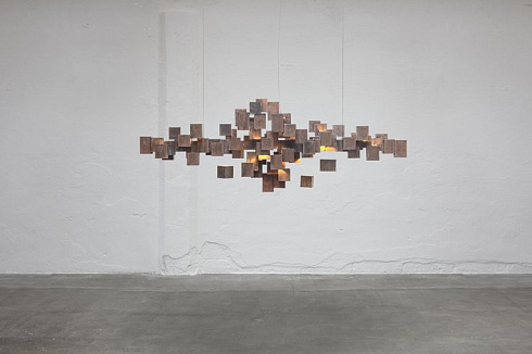 Подвесной светильник MORGHEN STUDIO BRASS CUBES Brass Cubes STANDARD + satin brass