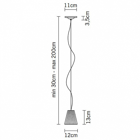 Подвесной светильник Fabbian D87A0101 Flow