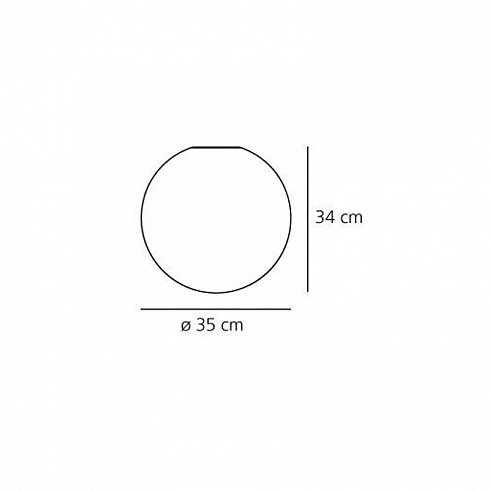 Настенный/Потолочный светильник Artemide 0116010A Dioscuri