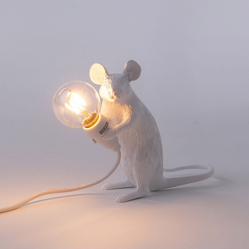 Настольная лампа Seletti Mouse Lamp Sitting USB Mouse Lamp 15221