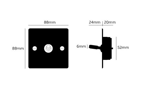 Переключатель Buster and Punch 1G Intermediate Toggle Brass Switches UK UK-TO-CO-INT-BR-A