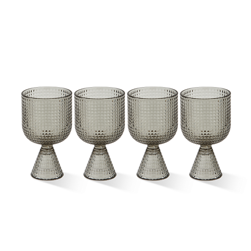 Бокал Pols Potten Rooftop Light grey Set of 4 Rooftop 140-230-220