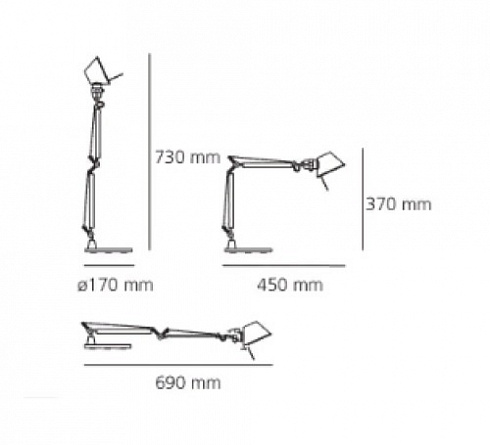 Структура Artemide A010940 Tolomeo