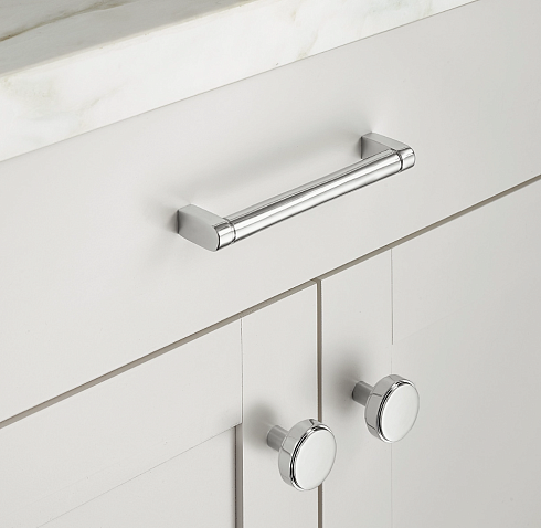 Ручка-кнопка Restoration Hardware Lambeth Smooth d2.5cm Polished Chrome Lambeth Smooth 10035092 CHR