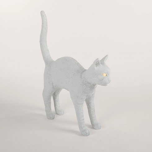 Настольная лампа Seletti Jobby The Cat White Cat Lamp 15040