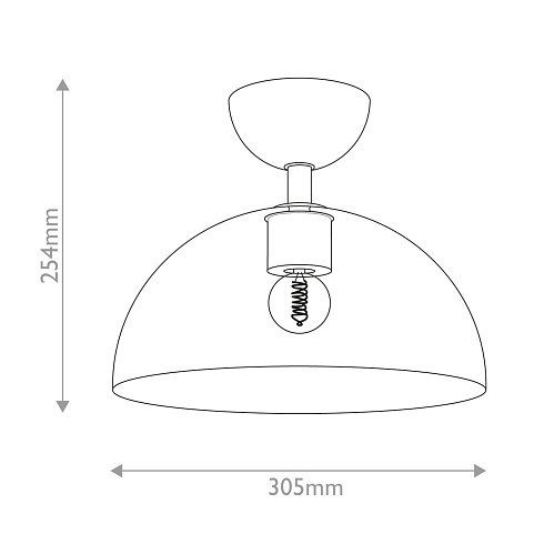 Потолочные светильники Alora ALM-JUDE-SF-GD-CL 