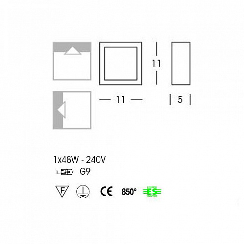 Настенный/Потолочный светильник Linea Light 4701 Box