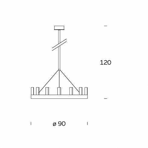 Люстра Fontana Arte 5491 N CHANDELIER