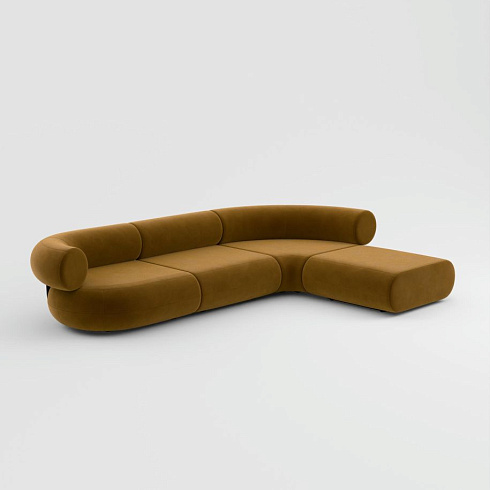 Диван Tom Dixon FAT L-Shaped Modular - Configuration 3 - Gold (Royal 132) FAT Fat-Sofa-Comb3-RLFR132