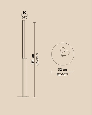 Торшер Slamp Modula Twisted light grey/plisse Modula MODFM00DPL000TW000EU