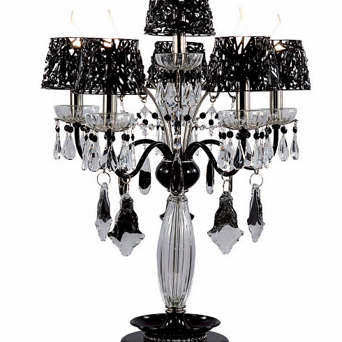 Настольная лампа Lamp International 8196 Black MURANO