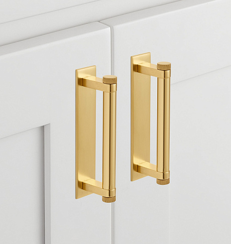 Ручка-скоба Rejuvenation West Slope Rectangle Backplate Aged Brass West Slope 3461152