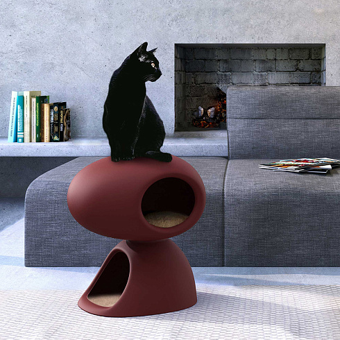 Домик для кошки Qeeboo Cat Cave Bordeaux Cat Cave 35001QUP-BX