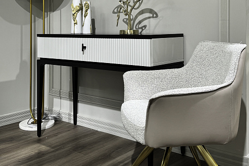 Консоль Este черно/серая см Garda Decor GD-00006 