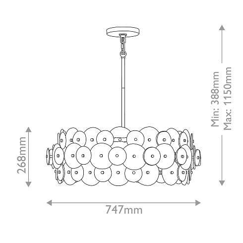Люстры Hinkley QN-RENE-6P-DSB 