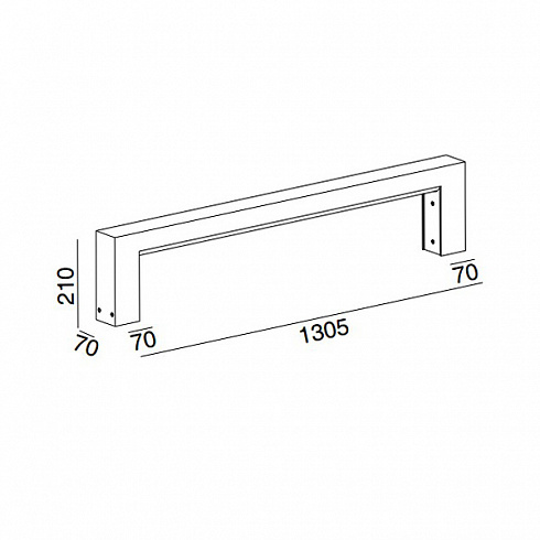 Напольный светильник Wever & Ducre 17480 SCAPE STEPLINE L1305 TEX9006 SCAPE