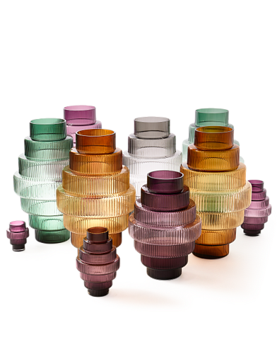 Ваза Pols Potten Steps Dark Green S Steps 140-205-386