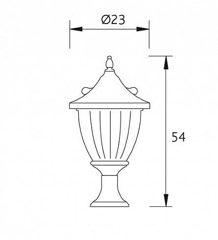 Фонарь LEDS C4 10-9151-18-E7 Galatea