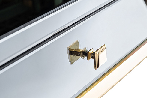 Консоль 2 ящика с золотистой отделкой см Garda Decor KFG125 