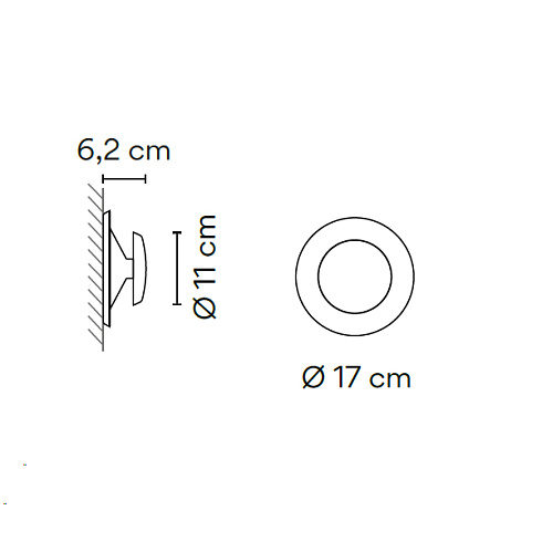 Настенный/Потолочный светильник Vibia Top 1154 Pink Top 115436/10
