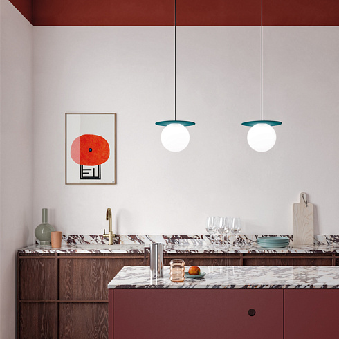 Подвесной светильник Axo Light Kiss 10 Turquoise Kiss SPKI1001X27TUXX