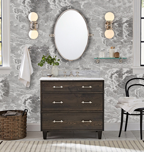 Ручка-скоба Rejuvenation Cowan L.15.2 Polished Nickel Cowan C2135