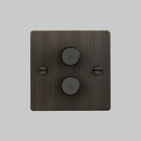 Диммер Buster and Punch 2G smoked bronze Switches UK UK-DI-CO-2G-LED-SM-A