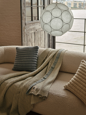 Плед Tom Dixon Thread 140x180 cm Black&White Wool Blend  Thread THTH140BLK