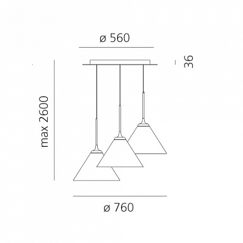 Подвесной светильник Artemide Look at Me Cluster 35 Look at Me 1453010APP