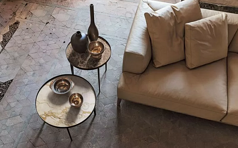 Журнальный стол Alivar Sirio Sirio TSR55 Painted Champagne / Emperador Marble