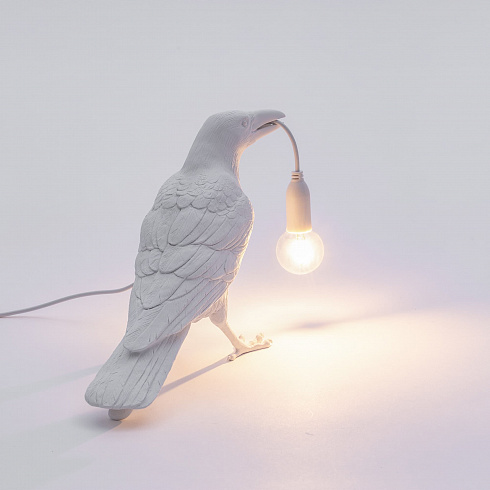 Настольная лампа Seletti Bird Waiting White Bird Lamp 14732