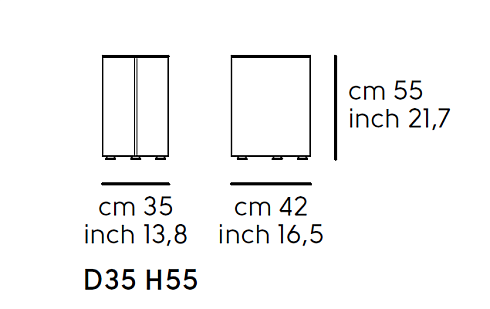 Журнальный столик Midj Drop Metal D35 H55 White Pearl Drop T24003555MT+EF