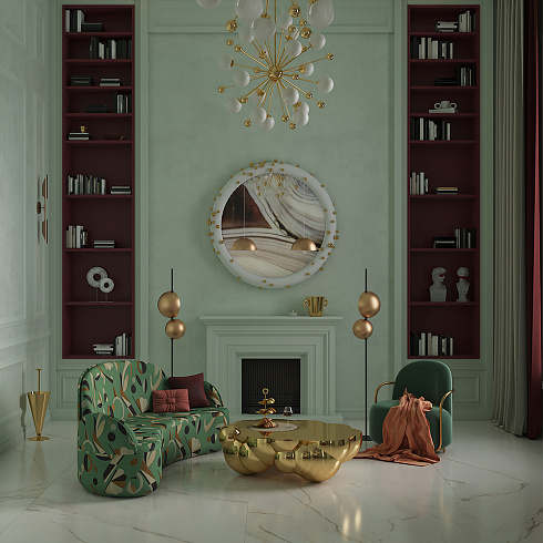 Кресло Scarlet Splendour Orion Verde Oro  Orion Lounge Chair Verde Oro