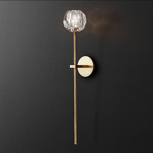 Бра Restoration Hardware Boule De Cristal Grand Single Sconce Polished Nickel Boule De Cristal 68470045 PN