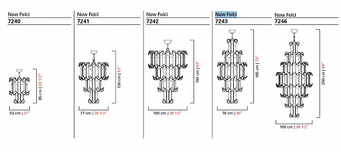 Люстра Barovier & Toso 7241 New Felci 7241/CC/CL