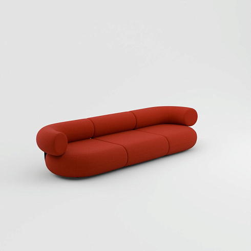 Диван Tom Dixon FAT 3 - Configuration 2 - Orange red (Kvadrat Hero 2 0552) FAT Fat-Sofa-Comb2-HE0552