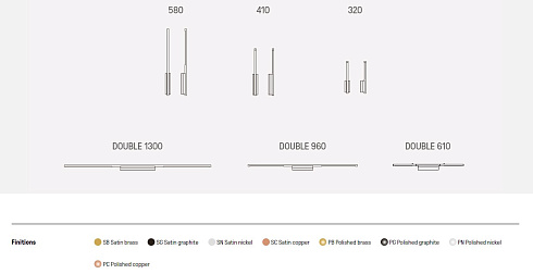 Настенный светильник CVL Luminaires LINK Double reading 130 Satin brass LINK LMLINK130SB