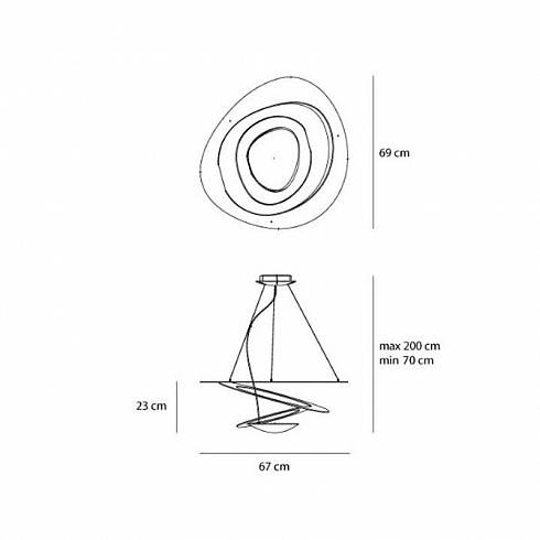 Люстра Artemide Pirce Mini White Pirce 1237010A