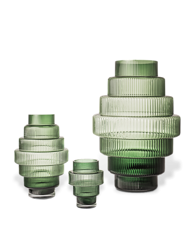 Ваза Pols Potten Steps Dark Green S Steps 140-205-386