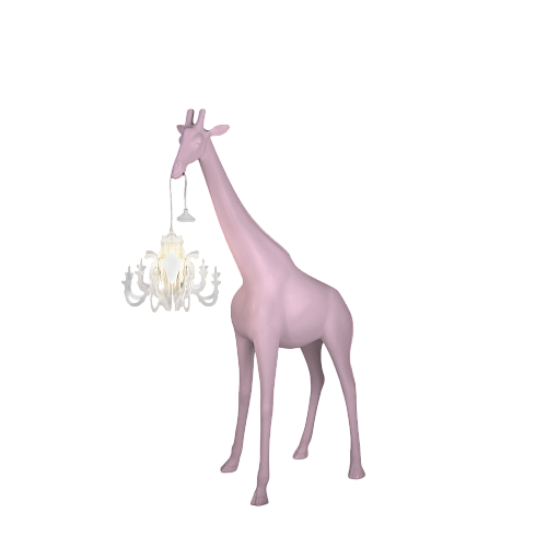 Торшер Qeeboo Giraffe In Love XS W Pink Giraffe In Love 28001PI-W